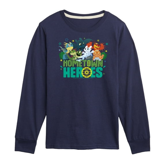 How to Train Your Dragon - Hometown Heros - Toddler And Youth Long Sleeve Graphic T-Shirt