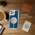 thumbnail image 3 of iHome Magnetic Vegan Leather Velo Case: Premium Vegan Leather, Lightweight, Ultra Slim, Shock Absorbent Velo Protective Case, MagSafe Compatible (iPhone 12/12 Pro, Navy), 3 of 7