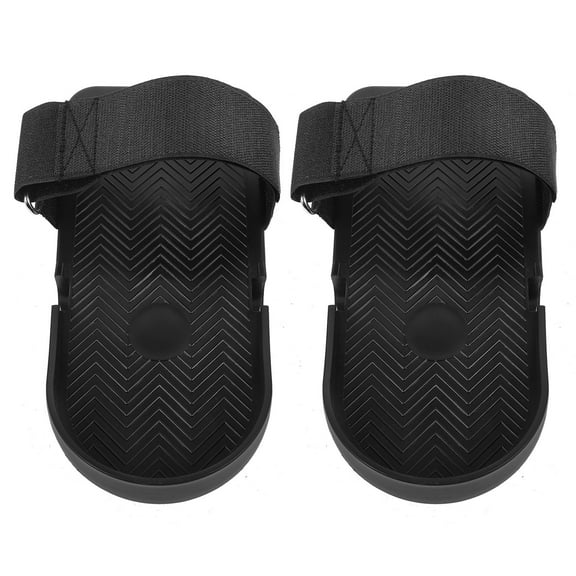 BESTONZON 1 Pair Rowing Machine Accessories Foot Strap Black Plastic for Home Workouts