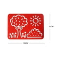 thumbnail image 3 of Plantilla grande de PVC para niños de jardín de infantes, dibujo de dibujos animados de animales, plantas, números y letras MB005, 3 of 5
