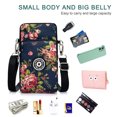 thumbnail image 4 of Phone Purse Crossbody for Women Running Mini Cross-Body Cell phone Wallet Purse Phone Armband Wallet Gym - Flower, 4 of 5