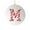 Red, White, Multicolor, variant on yulier 26 Initial Letters Christmas Ornaments, Personalized Christmas Candy Cane Initial Ornaments, Christmas Tree Decorations 3.9" Round Acrylic Hanging Pendant Christmas Gifts