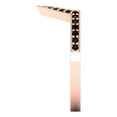 thumbnail image 4 of 0.25 ct Brilliant Round Cut Natural Onyx 14k Rose Gold Stackable Band SZ 9, 4 of 6