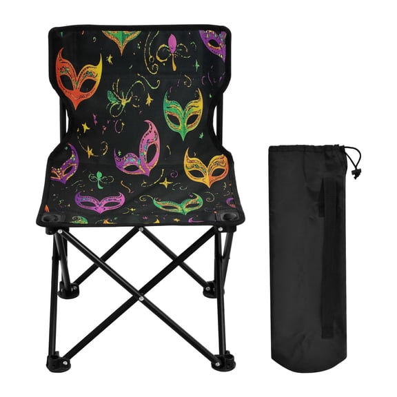 BZSMCE Camping Chairs Modern Carnival Masks Pattern Folding chair