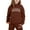 Coffee-h, variant on ZHOUCHANKIDS Stylish Girls Outfits Set for Casual Winter Wear Trendy Printed Hooded Sweatshirt Ensemble for Ages 1 to 9 with Easy Care instructions