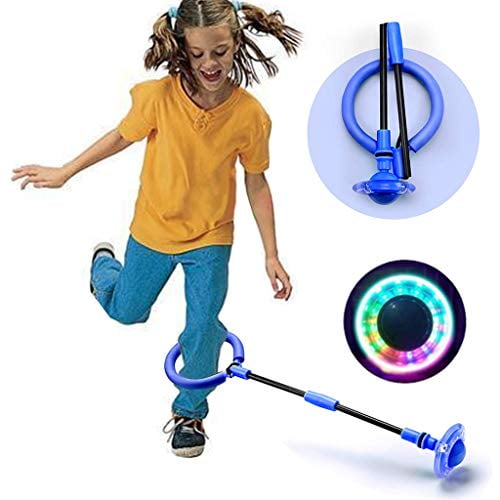 Jump Ropes Sports Swing Ball & Hyun Dance Flash Kids Exercise Coordination Balance Hoop Jump Toy Upgraded Ankle Skip One-legged Jumping Ring for Boys and Girls VIVIA 3 Pack