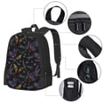 thumbnail image 2 of Easygdp Lavender Flowers Mochila de Gran Capacidad Minimalista Ideal para Escuela, Viajes y Uso Diario, 2 of 6