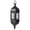 Black, variant on Moroccan Hanging Candle Lantern – 9" Iron Glass Tealight Holder for Wedding, Ramadan, Outdoor Patio