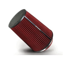 Rtunes Racing RED 3.5" 89 mm Inlet Truck Cold Air Intake Cone Replacement Performance Washable Clamp-On Dry Air Filter