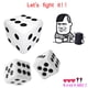 thumbnail image 3 of RRCSS 30 piezas de dados blancos de 8 mm, dados de juego para adultos para enseñar matemáticas, actividades, temáticas de casino, regalos de fiesta, juguetes de regalo, accesorios para trucos de magia, 3 of 8