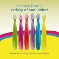 thumbnail image 5 of RADIUS Totz Toothbrush Extra Soft Brush BPA Free & ADA Accepted Designed for Delicate Teeth & Gums for Children 18 Months & Up - Blue Sparkle - Pack of 1, 5 of 10