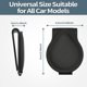 thumbnail image 4 of Estuche para gafas de coche, 2 piezas de cuero con cierre magnético, soporte para gafas de coche, soporte universal para gafas de sol, clip para colgar gafas para coche, negro brillar Electrónica, 4 of 5