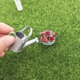 thumbnail image 3 of 2 regaderas de jardinería en miniatura, accesorio, figuritas de ganso, cuenco, maceta de loto, adorno., 3 of 6