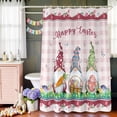 thumbnail image 5 of Shower Curtain for Bathroom Easter Gnomes with Colorful Eggs Waterproof Bath Curtains Shower Curtains with Hooks,Butterfly Florals on Pink Checker Bathroom Curtain Privacy Drapes for Bathtubs 36x72in, 5 of 9