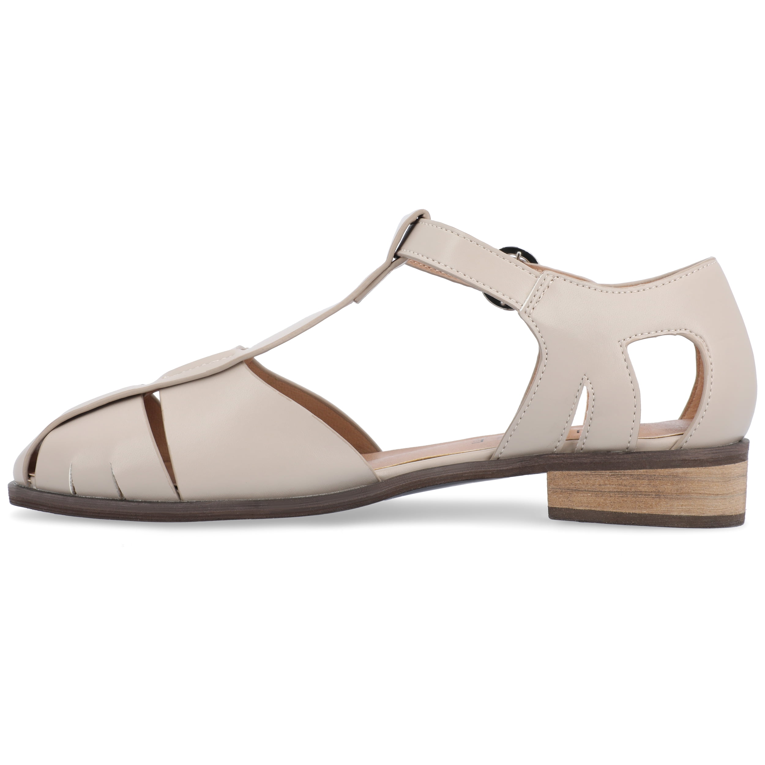 Journee Womens Azzaria Low Block Heel Square Toe Flats