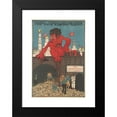 thumbnail image 2 of Anonymous 14x18 Black Modern Framed Museum Art Print Titled - Peace and Freedom Together (Caricature of Trotsky and Prikaz Odessa) (1915 - 1925), 2 of 5