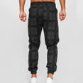 thumbnail image 4 of BXINGOHAI Plaid Joggers for Men Comfy Sweat Pants for The Holidays Classic Winter Pants M, 4 of 4
