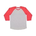 thumbnail image 3 of Aquaguard 100% Cotton Men's Vintage Baseball T-Shirt crew neck tee (3 Pack) - XL - VN Heather/VN RED, 3 of 7