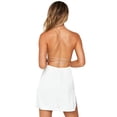 thumbnail image 4 of hirigin Spaghetti Straps Mini A-Line Dress Elegant Summer Party Club Evening Vestidos Women Backless Cross Tie Up Short Dress, 4 of 5