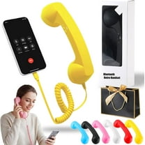 Retro Phone Handset, 2026 New Retro Phone Handset for iPhone, Type-C Retro Telephone Wired Handsets Style Landline Handle Receiver for Cell Mobile Video Conferences, Calls, Meetings