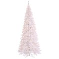 thumbnail image 3 of Vickerman 66" Plastic Fir Slim Dura-lit LED Artificial Christmas Tree in White, 3 of 3