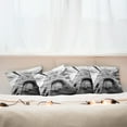 thumbnail image 7 of Ambesonne Modern Throw Pillow Cover 4 Pack, Tower Bridge England, 20", Black and White, 7 of 7