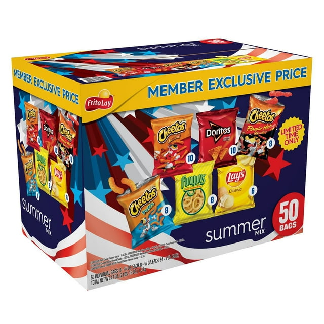 Frito-Lay Summer Mix Variety Pack, 50 pk.
