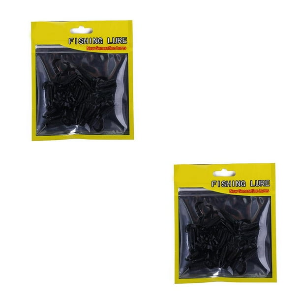 Yuarrent 20 unids/bolsa doble cola Larva pesca señuelo Arrificial Grub plástico pez cebo gusano falso accesorios de pesca al aire libre Type3 NO3 Yuarrent CBP087121