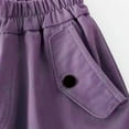 thumbnail image 4 of SwiftWear Girls Cargo Pants Wide Leg Kids Pants Loose Fit Long Trousers Streetwear Multi-Pockets 5-15 Years, Purple, 4 of 8
