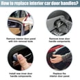 thumbnail image 7 of Unique Bargains Car Inner Front Door Handle Covers Trim Replaces for VW Transporter T5 2003-2020 7H0867179 7H0867180, 7 of 7