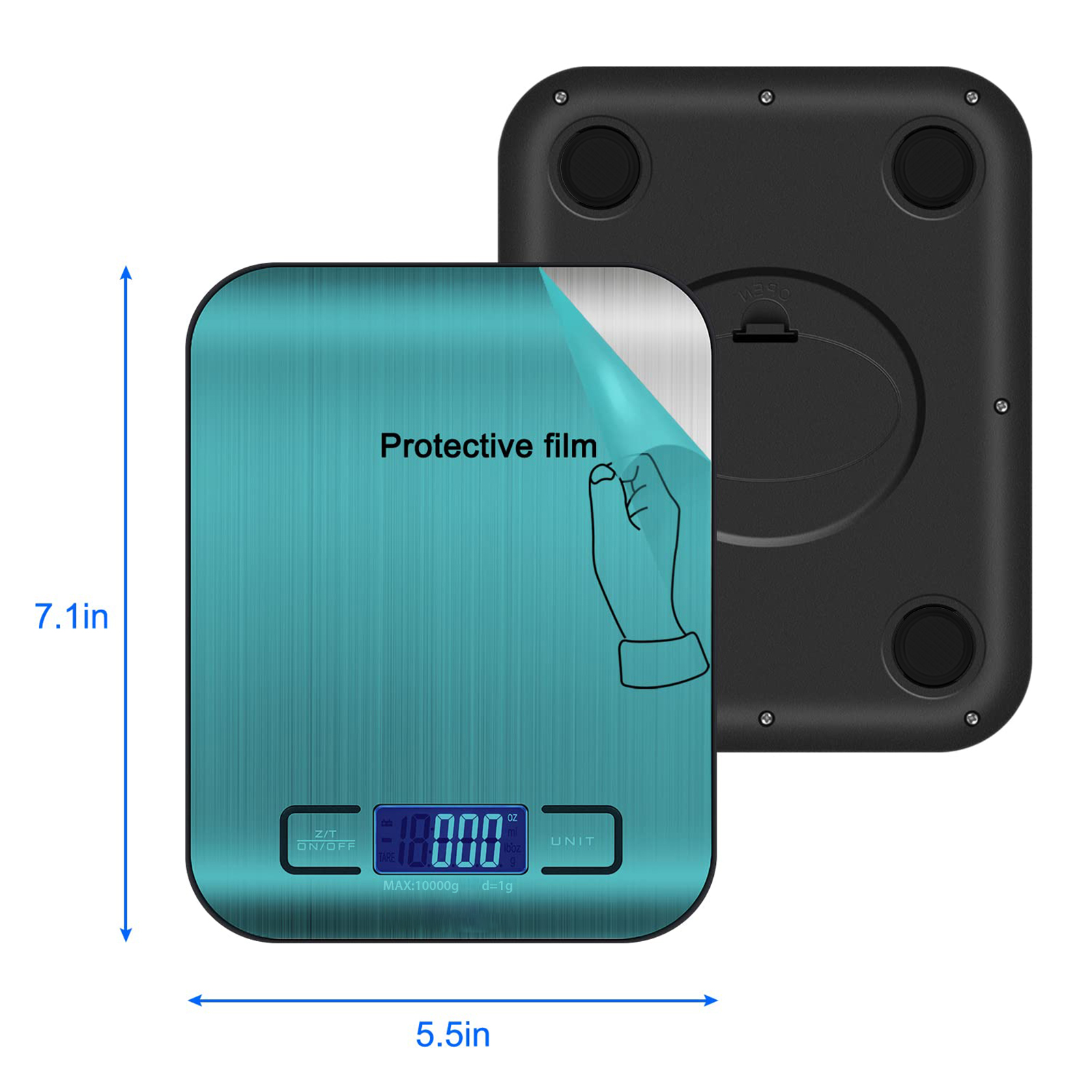 Bn-link 22 Lb Digital Kitchen Scale, Silver photo 7