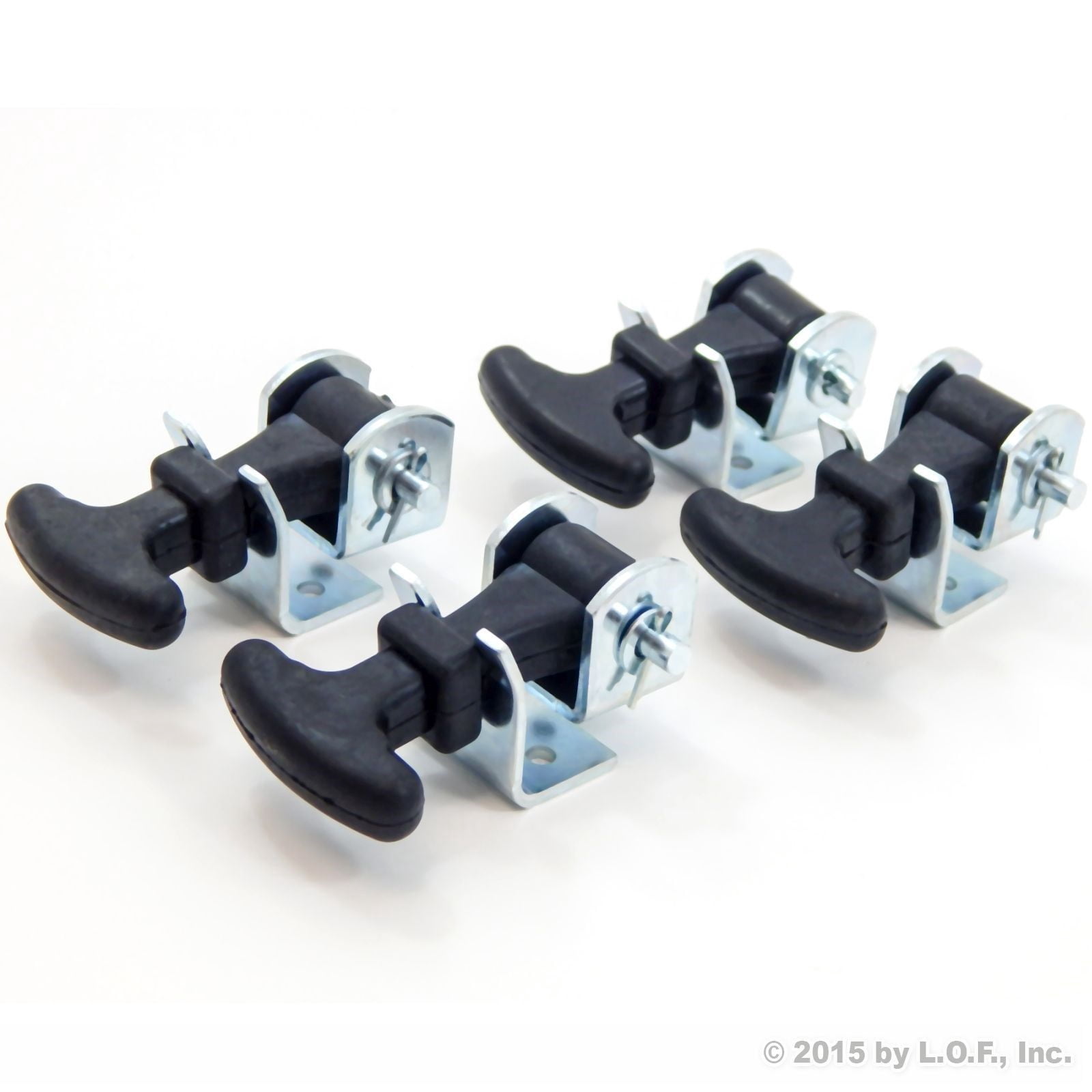 Red Hound Auto 4 Pack Rubber Hood Catch Hold-Down Kit 2.5 inch Mini ...