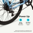 thumbnail image 4 of 26" Schwinn EC1 Electric Cruiser Bike for Adults, 7 Speeds, 250w Motor, Blue Ebike, 4 of 10