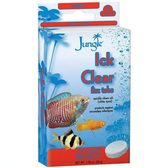 Jungle Ick Clear Fizz Tablets for Cleaner Aquariums, 8-Count