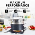 thumbnail image 5 of Granitestone 20 Pc Complete Pots and Pans Set Non Stick, Pot and Pan Set Cookware Set with Deep Frying Pan and Bakeware, Non Stick Pots and Pan Set with Utensils, Oven/Dishwasher Safe, Black, 5 of 7