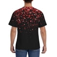 thumbnail image 2 of Rocae Red Glitter1 for Men's Moisture-Wicking Crew Tee - T-Shirt for Sports, Outdoor Activities, and Casual WearSmall, 2 of 9