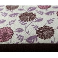 thumbnail image 4 of DaDa Bedding Bohemian Purple Blooms Floral Garden Pink Brown Bedspread Set (KBJ1629), 4 of 11