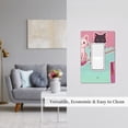 thumbnail image 2 of Zufioo Cats On Broomstick Print Switch Wall Plate, Dustproof and Heat-resistant Decorative Wall Switch Cover, Suitable for Residential and Commercial Areas-Mid-size, 2 of 8
