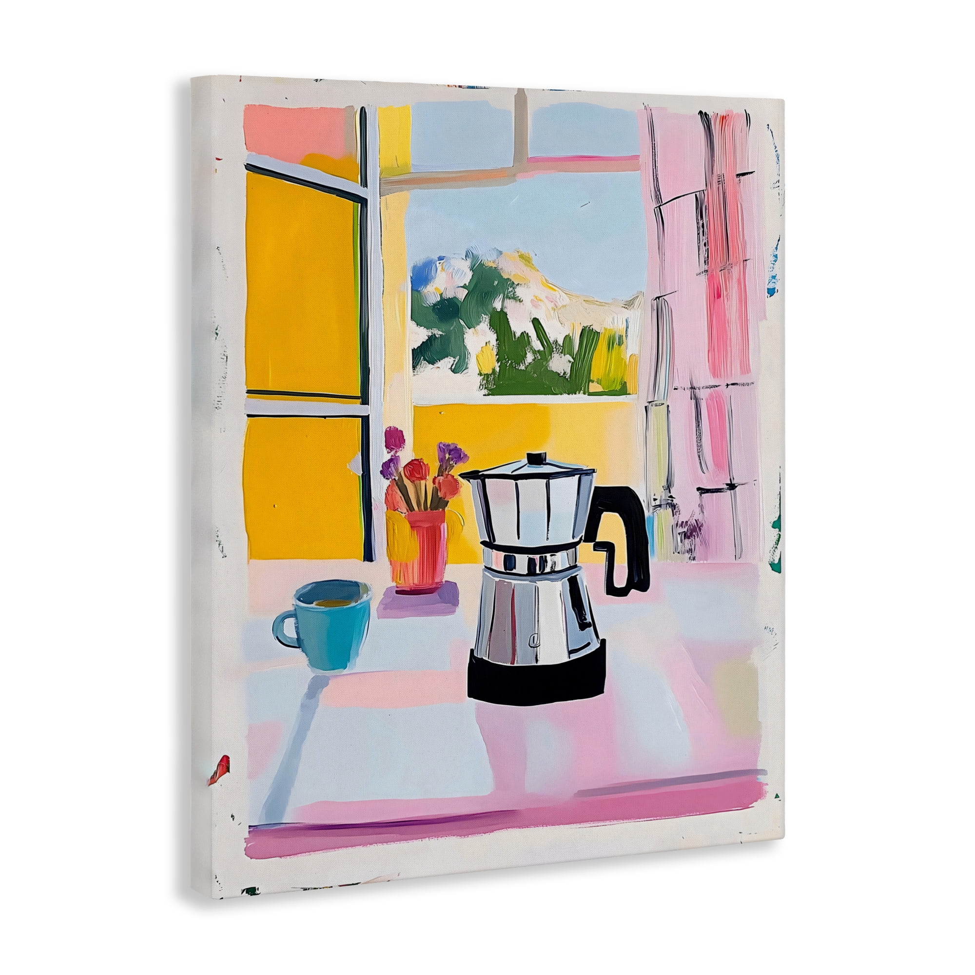 Stupell Industries Italian Moka Pot Kitchen Canvas Wall Art, design by The Prints Vibe