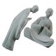 thumbnail image 2 of 2pcs Monk Figurine Estatua de monje en miniatura para la escultura de monje del paisaje Ornamento, 2 of 6