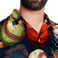 thumbnail image 5 of Baseball Men's Short Sleeve Button Down Hawaiian Beach Printed Casual Shirts, 5 of 6