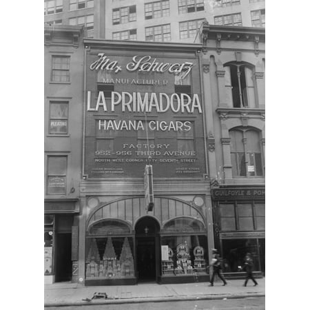 Havanas Cigar Shop Max Schwartzs Primadora Havana Cigars Factory & Shop 3rd Avenue New York Poster Print ()