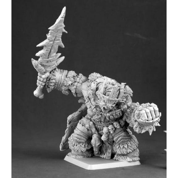 Reaper Boerogg Blackrime Frost Giant Jarl of Icingstead Unpainted Resin Figure