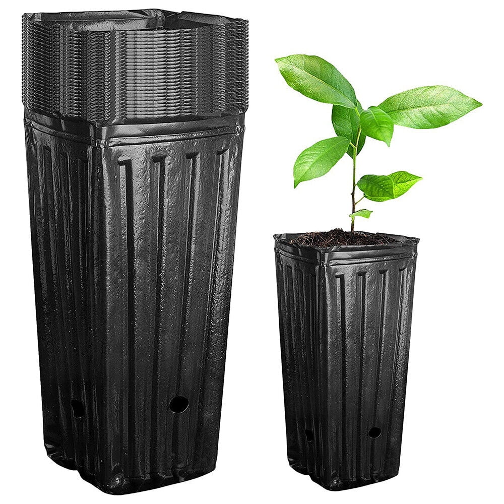 20PC Plastic Deep Nursery Pot 7.8 inch Tall Grow Cultivation Planter