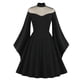 thumbnail image 2 of Hallow Women Casual Dress Half High Collar Neck Soild Vestido de mujer de manga larga Fridja  nbo516, 2 of 9