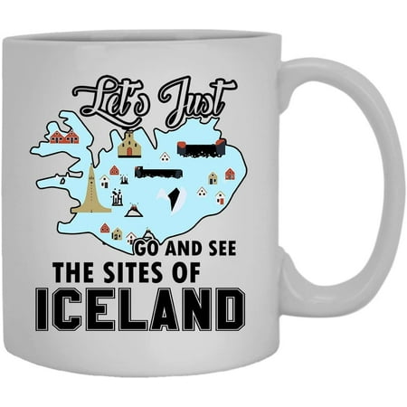 

Just Go Iceland Coffee Mug White Mug Teacup 11 oz