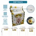 thumbnail image 6 of Sunflower Pig Table Runner 70 Inches, Summer Eucalyptus Black Buffalo Plaid Bed Runner Dresser Scarves Tabletop for Indoor Outdoor Parties/Ceremony/Banquet, 13" x 70", 6 of 9