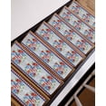 thumbnail image 3 of Independence Day Stair Treads Non Slip for Steps Blue Red USA Flag Penang Stars Flower Wooden Grain 7 Pcs Reusable Adhesive Stair Runner Mats for Dogs Elders Carpet Treads Rugs for Staircase 8x30 In, 3 of 7