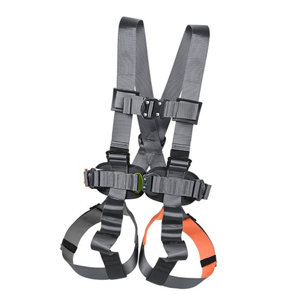 Arnés de cuerpo completo con protección caídas, transpirable, ajustable, con ajuste de hebilla de conexión rápida, arnés de construcción para Naranja