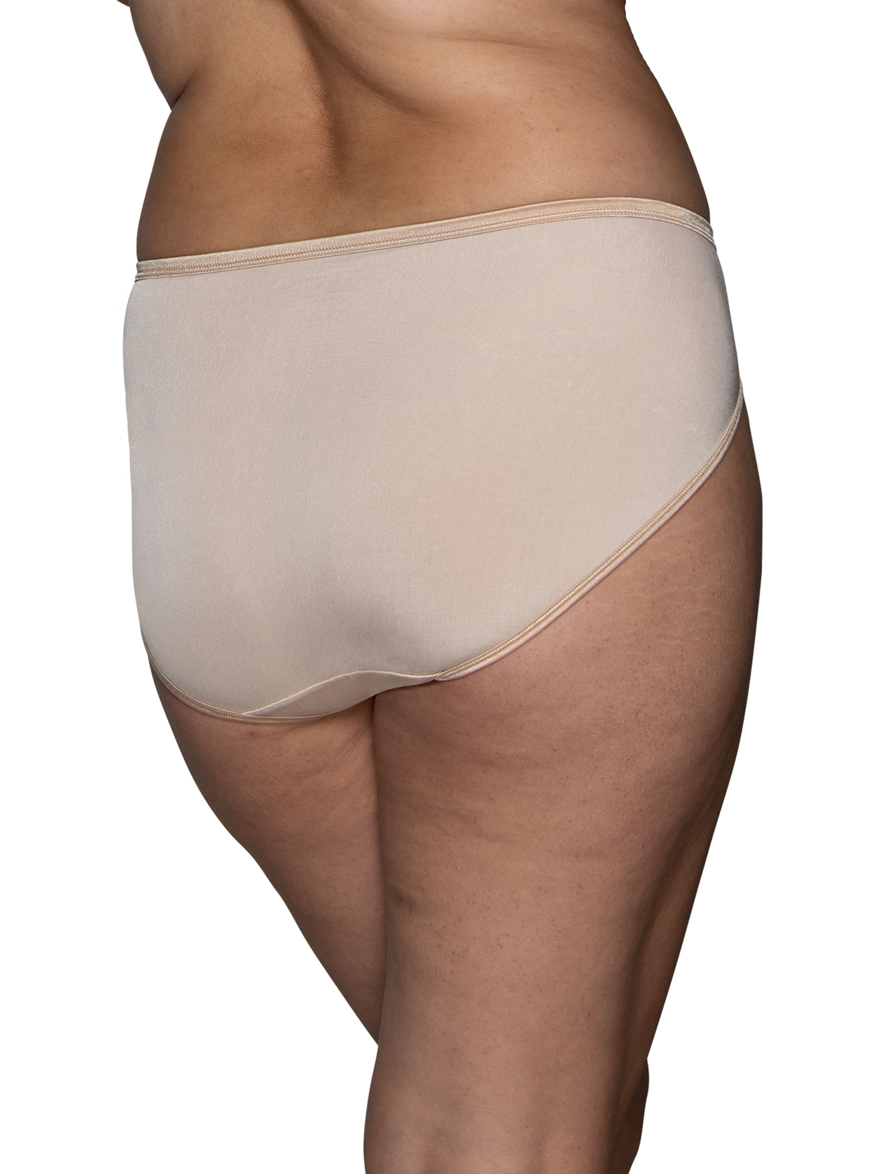 Vanity Fair Lingerie Women's Illumination Hi-Cut Panties, Silky Stretch Underwear, Multipacks, Sizes M - 3XL
